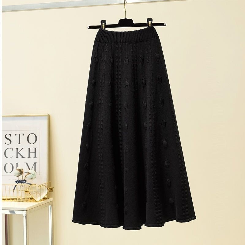 High-waisted A-line Knitted Skirt For Women photo 6