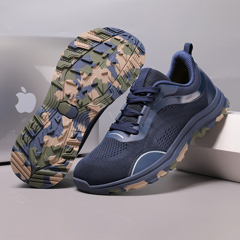 Wide-toe Outdoor Lightweight Breathable Mesh Cushioned Hiking Shoes photo 2