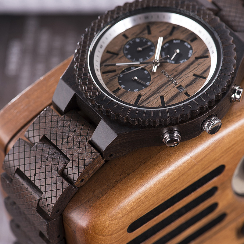 Unisex Sporty Wooden Watch photo 3
