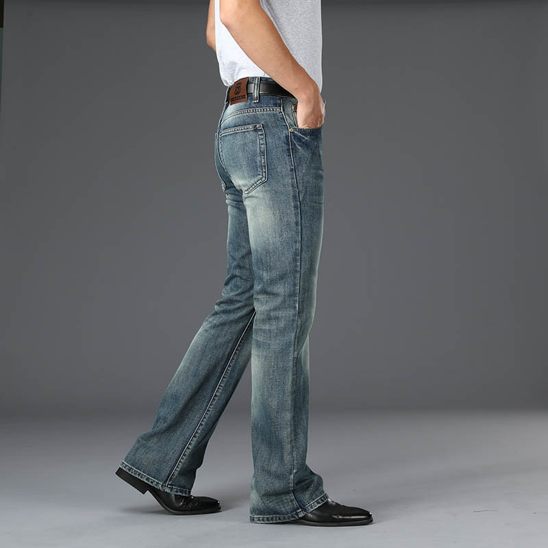 Casual Loose-fit Men's Wide-leg Denim Pants photo 3