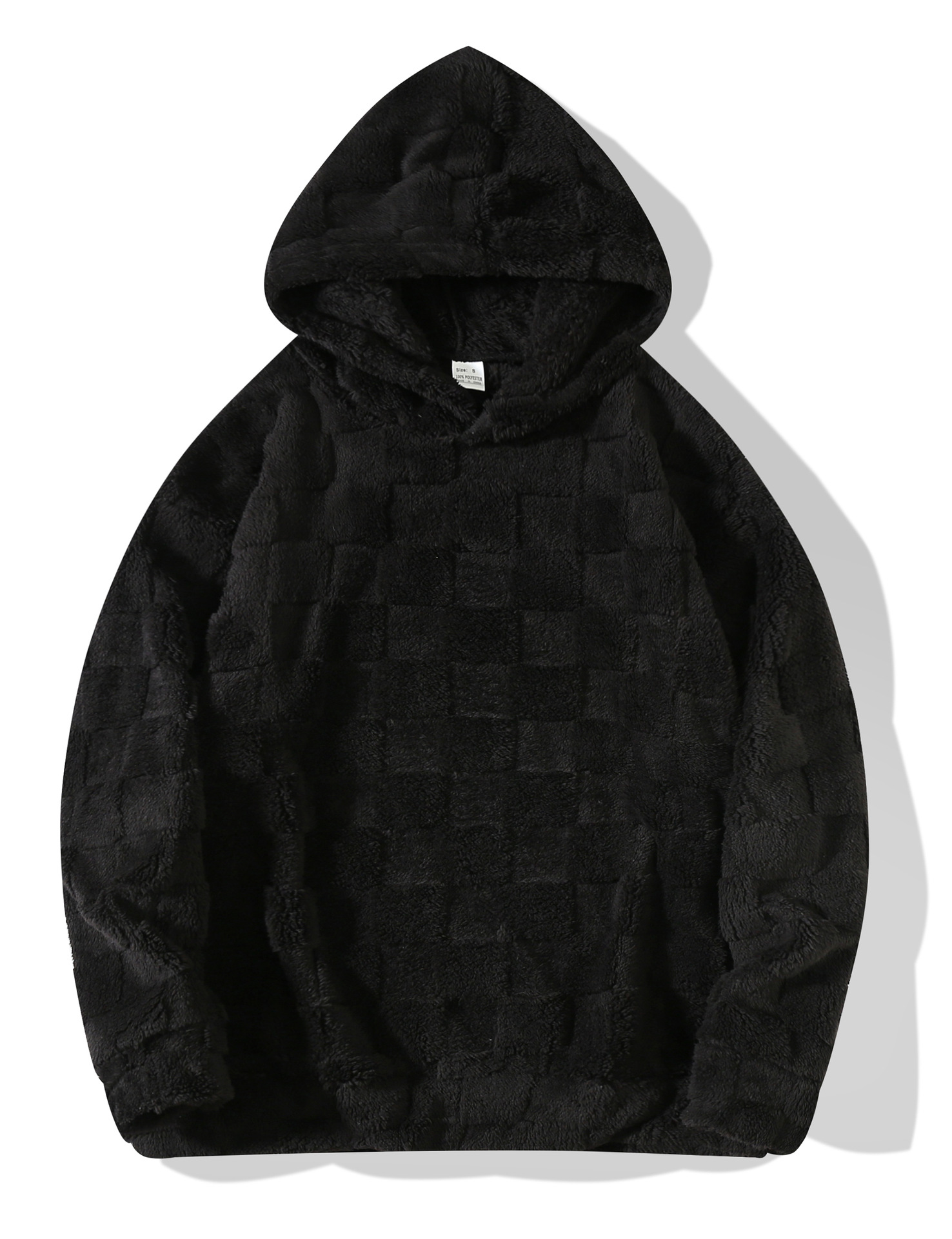 Men's Plaid Loose-fit Hooded Sweatshirt photo 5