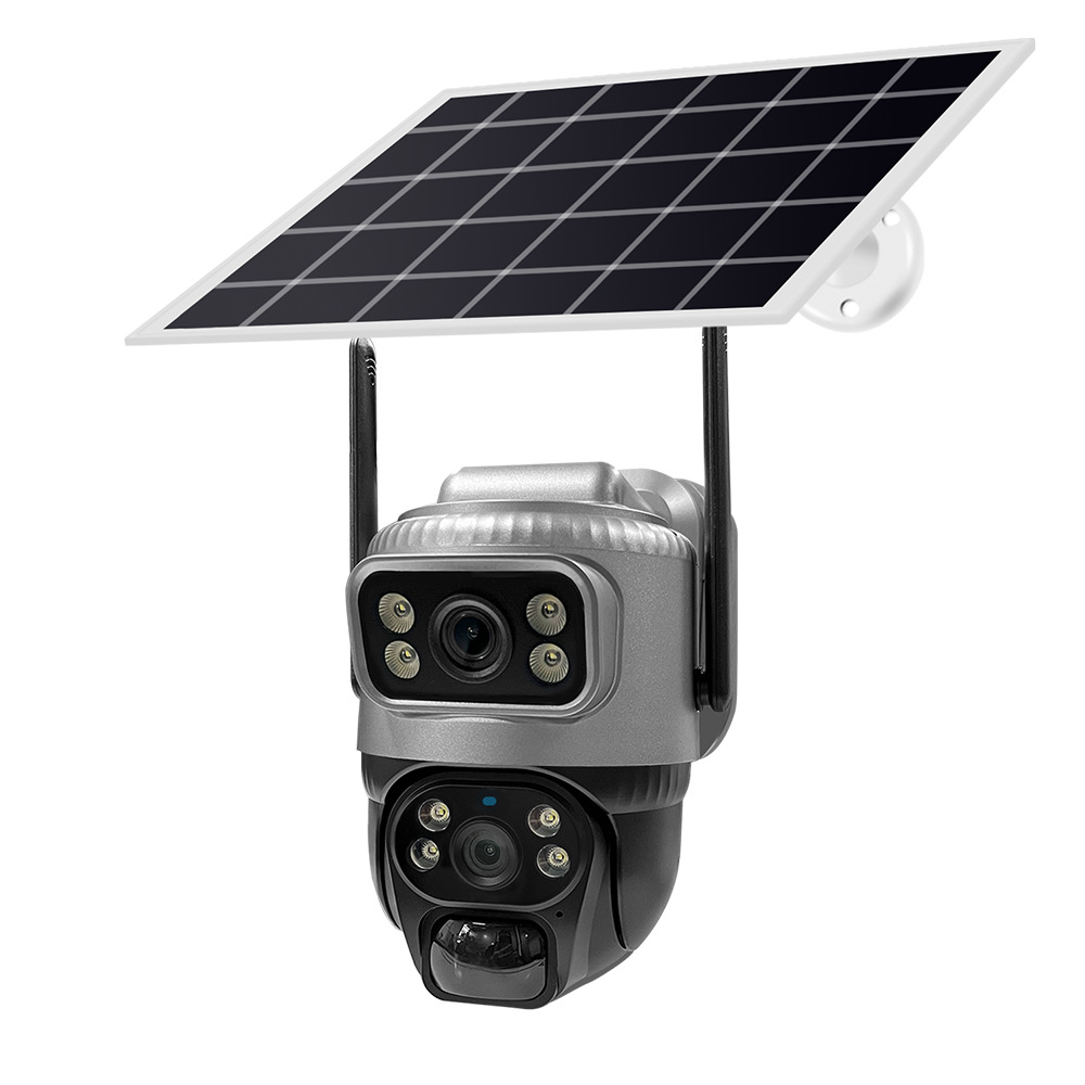 Dual-lens Solar-powered 4G Low-power Surveillance Camera photo 2
