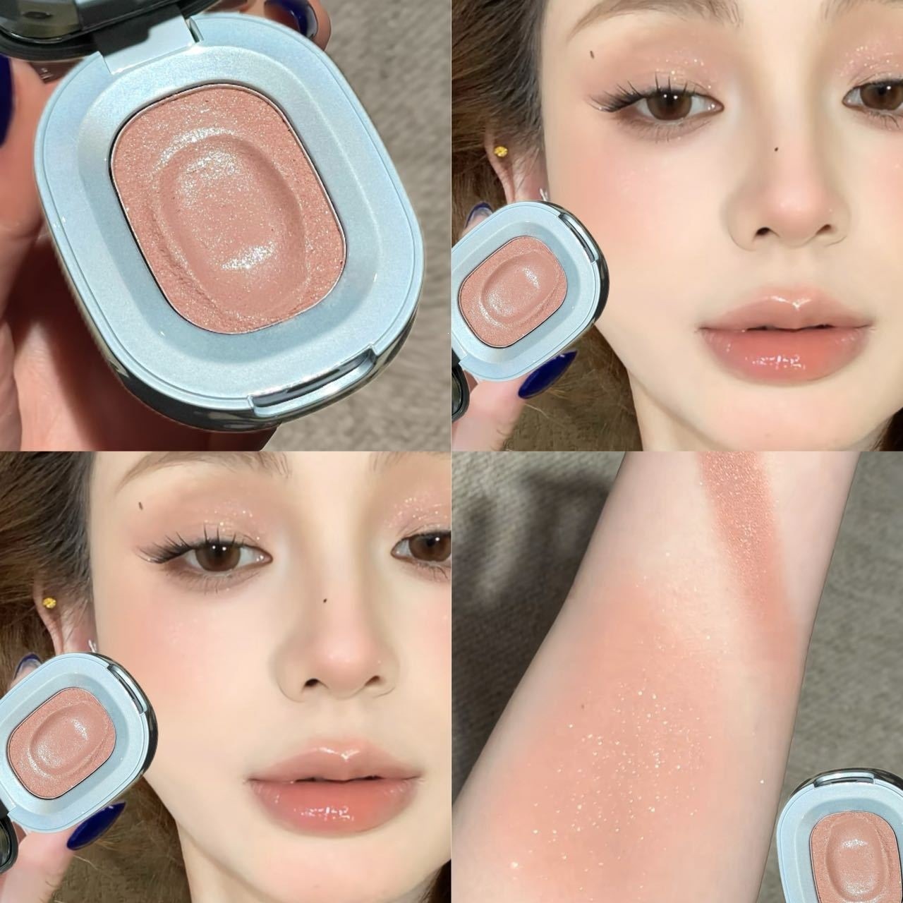 Non-dusting Under-eye Enhancing Brightening Eyeshadow Palette photo 4