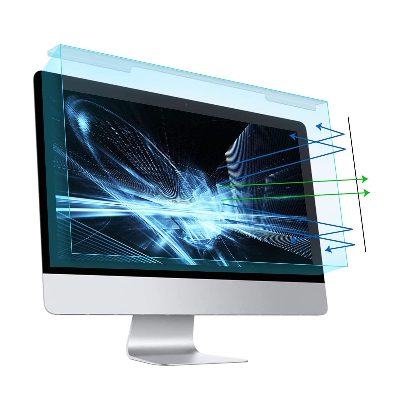 24-inch Wall-mounted Acrylic Monitor Anti-glare Film photo 4