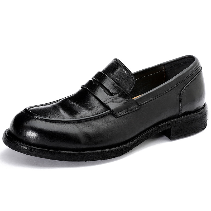 Gun Same Style Black Loafers Boys Lazy photo 4
