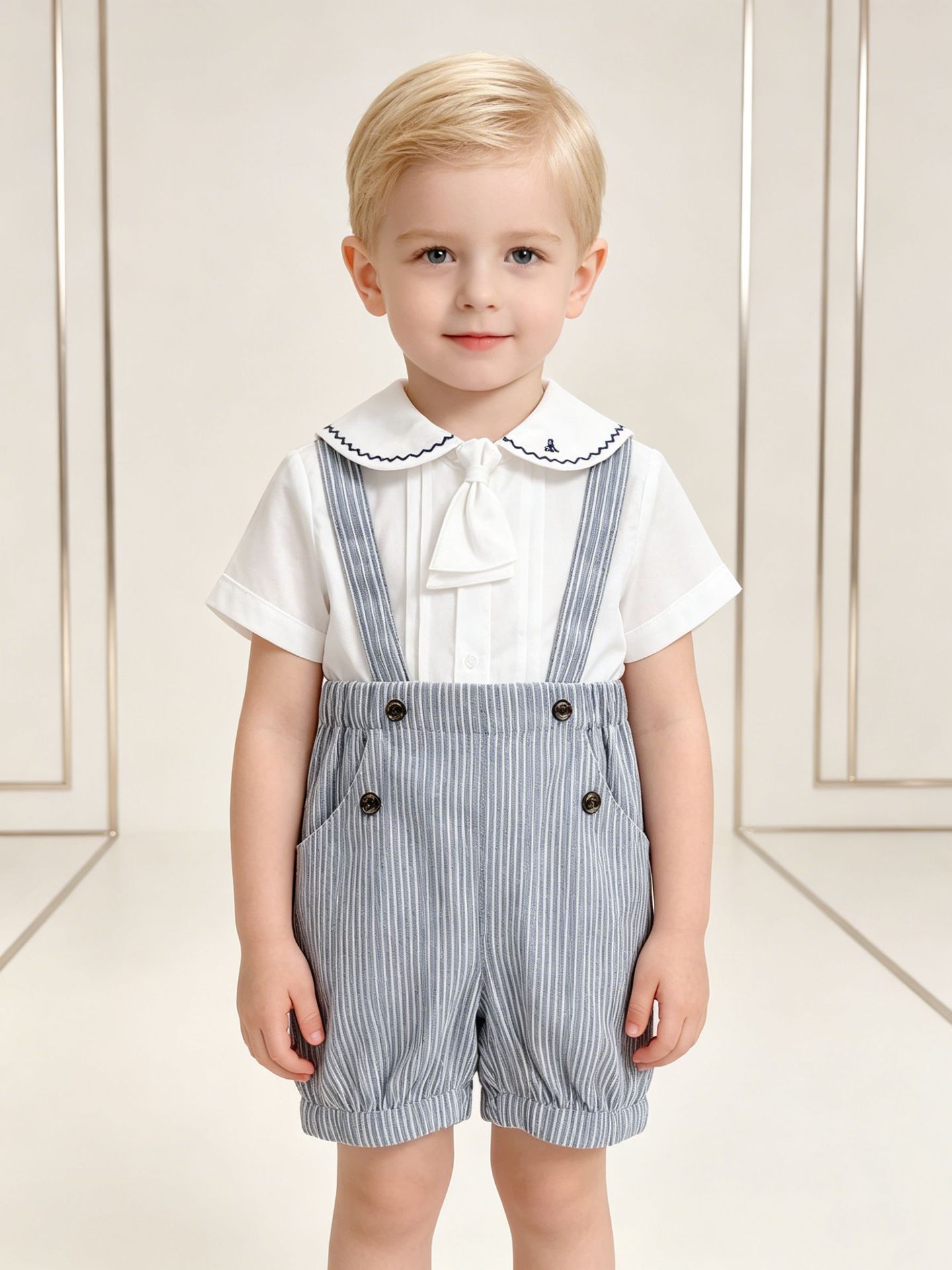 Arrival Shirt And Suspender Shorts Set photo 5