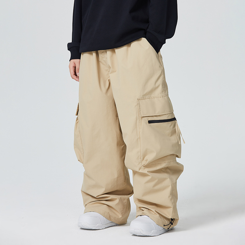 Waterproof Loose-fitting And Abrasion-resistant Mens Snow Pants For Alpine Skiing photo 1