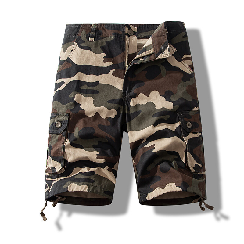 Foreign Trade All-cotton Multi-pocket Work Shorts photo 1
