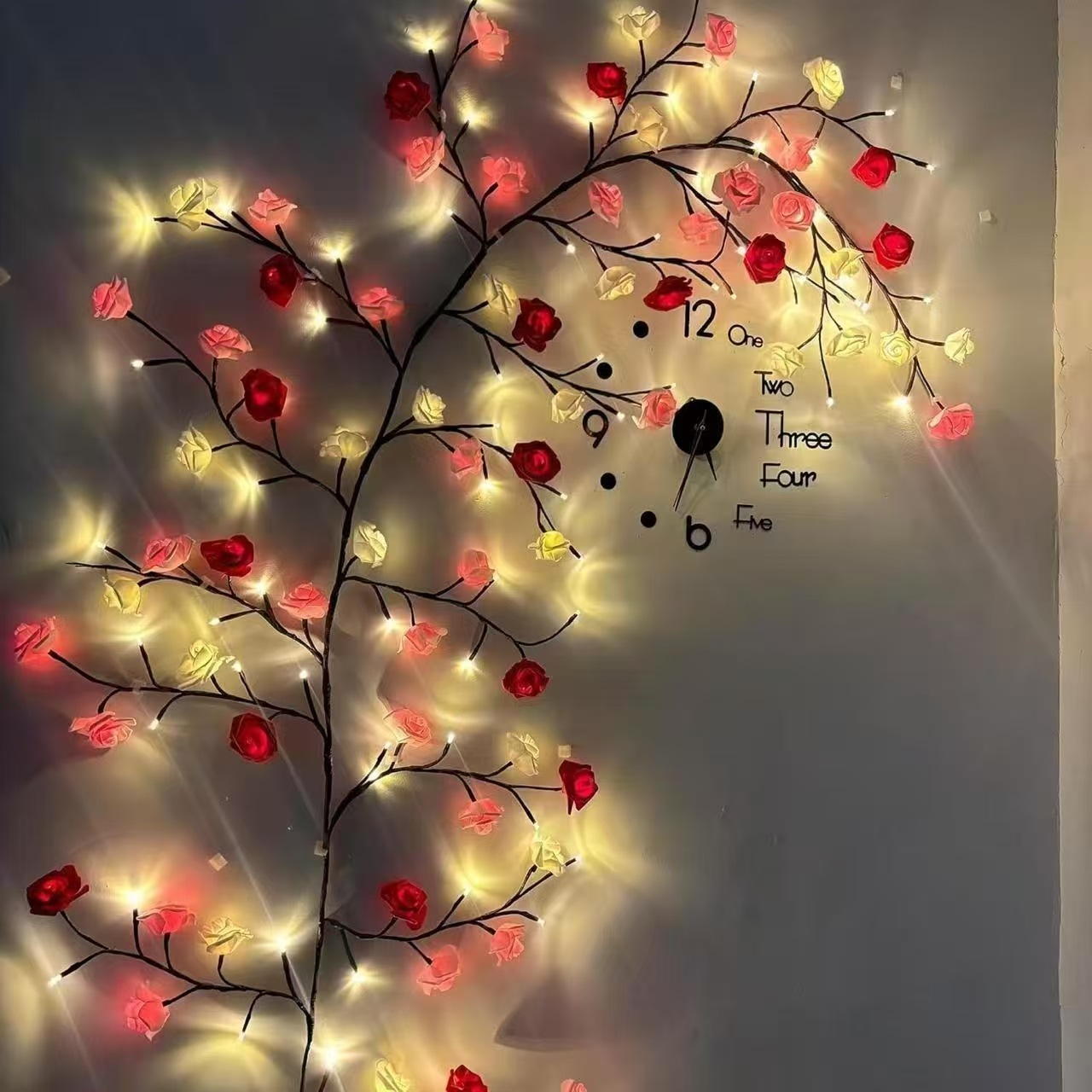 LED Vine Leaf And Flower-shaped Decorative Light String photo 3