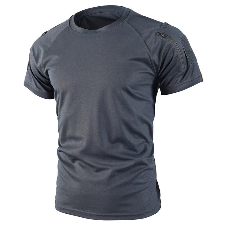 Quick-drying Tactical Short-sleeve Men's Crew-neck T-shirt photo 3