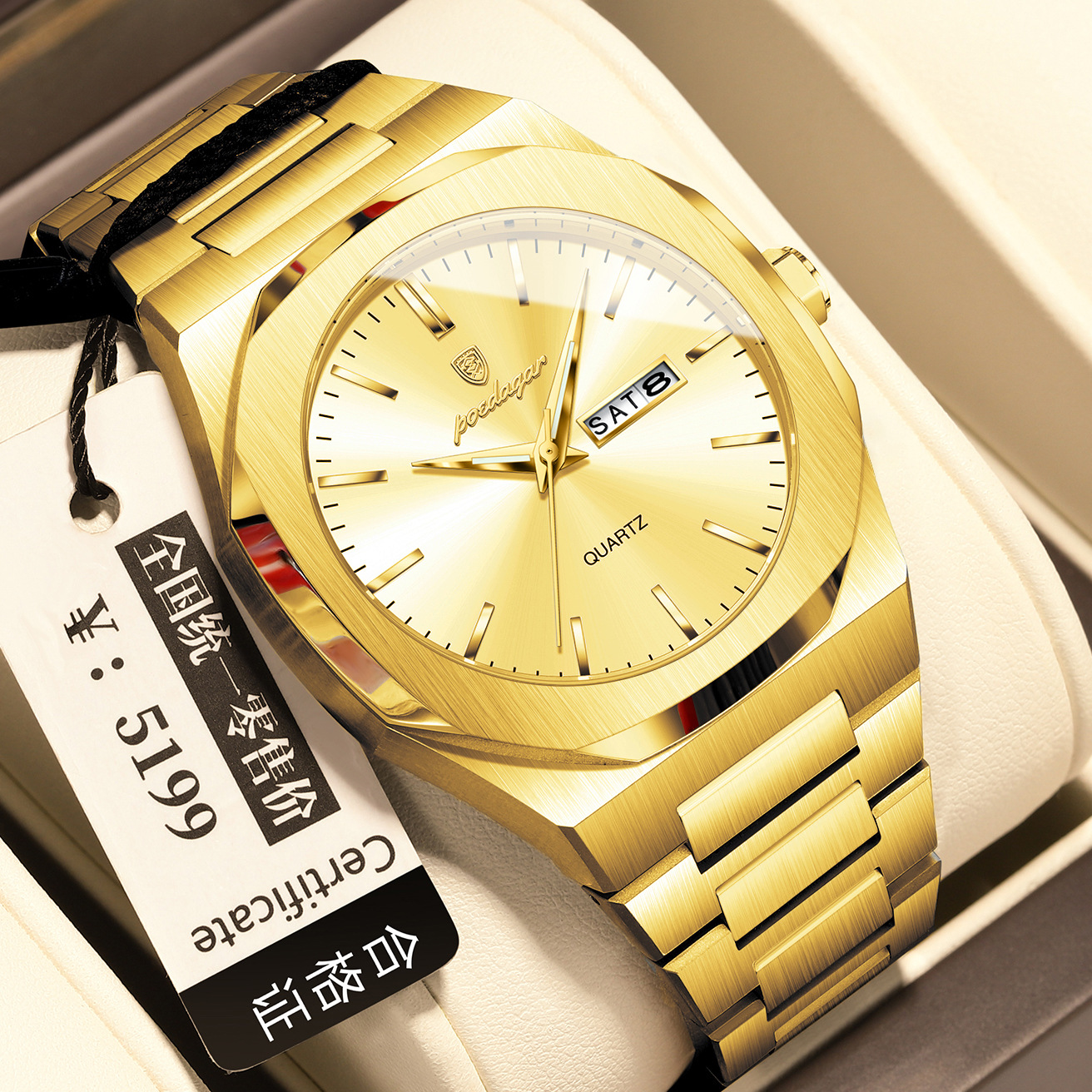 Men's Waterproof Luminous Quartz Watch photo 6