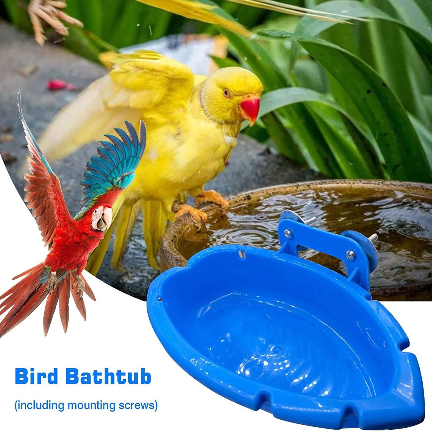 Multifunctional Feeder Bird Bathtub photo 8