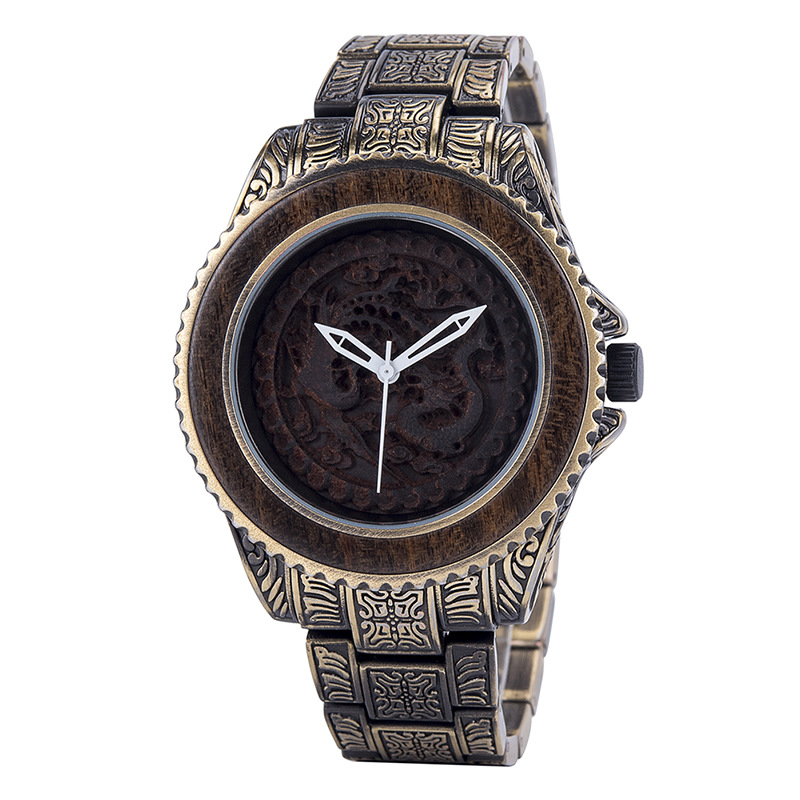 Wooden Watch Quartz Decoration photo 6