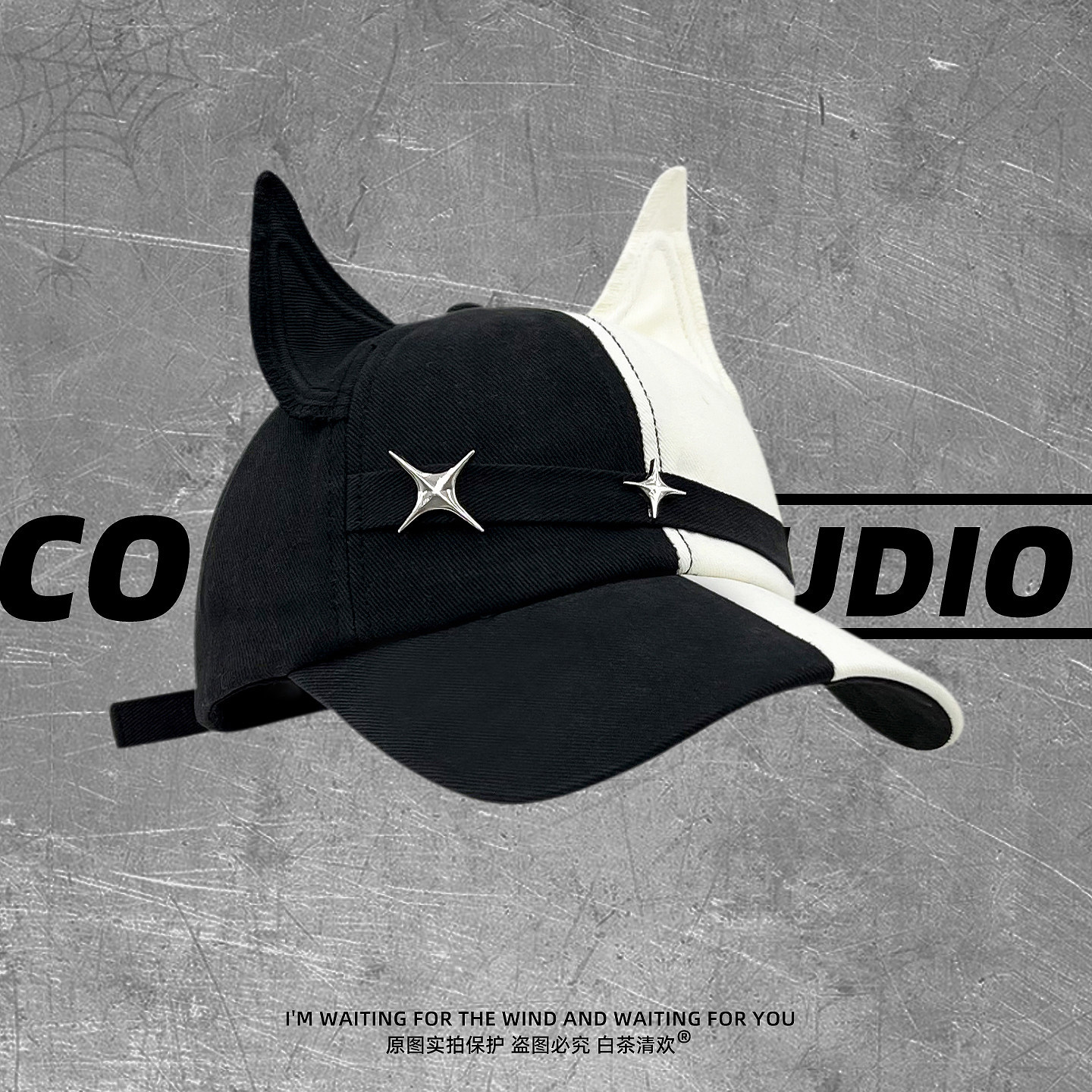 New Fox-ear Color-block Baseball Cap photo 6