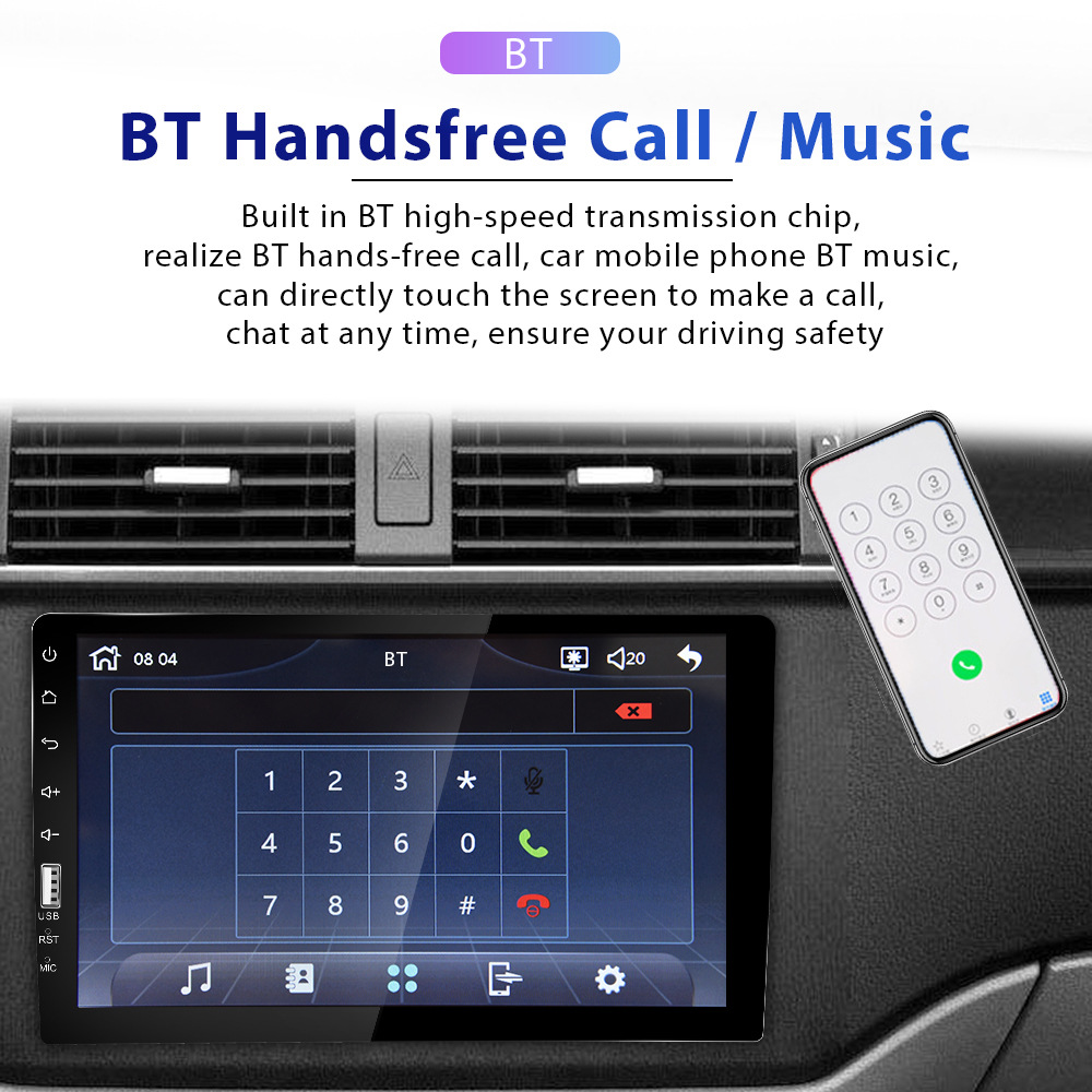 9-inch CarPlay Single-Din MP5 Player For Cars photo 2