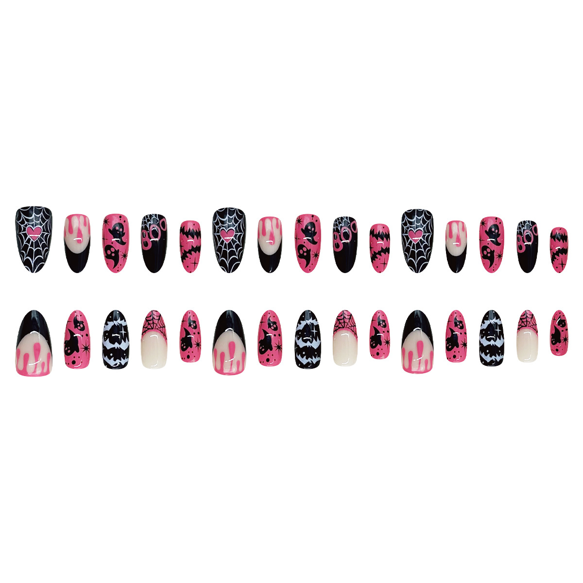 Halloween 30-piece Assorted-size Pre-made Nails photo 4