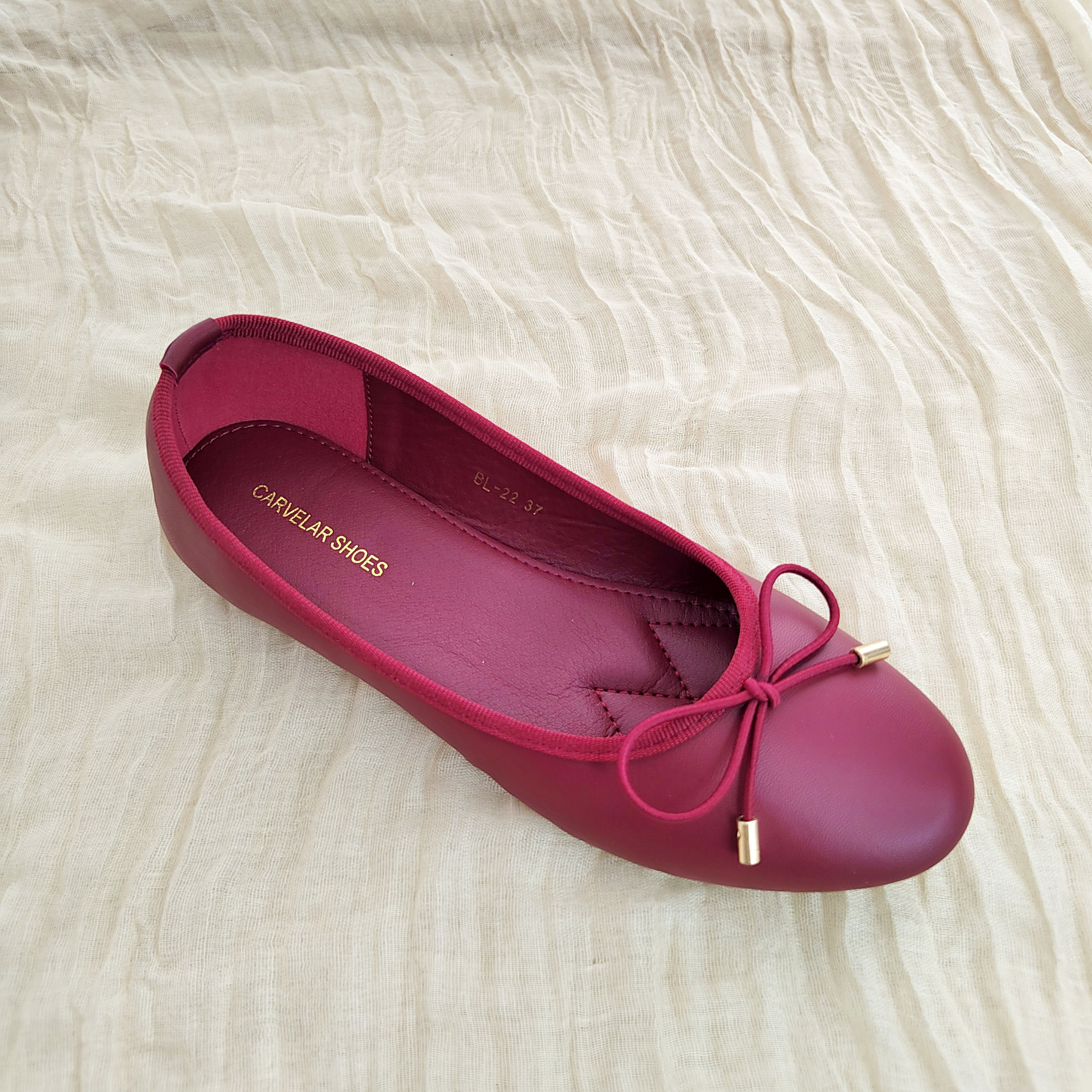 New Springsummer Bow-tie Low-cut Ballet Flats With Thick Soles photo 8