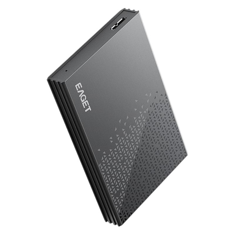 Portable Hard Drive Backup Storage High-speed Shock-resistant Black photo 2