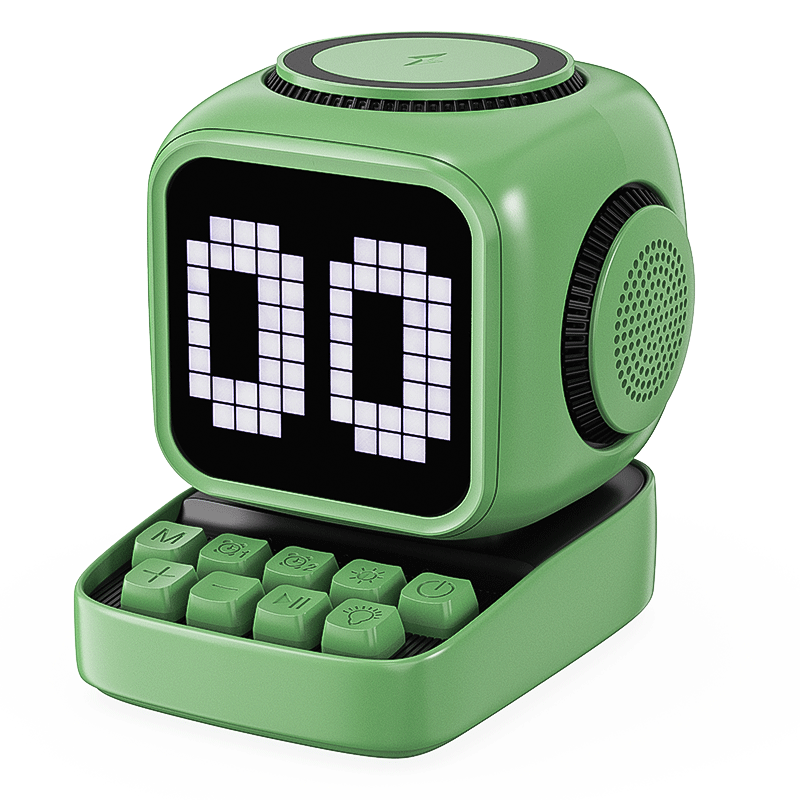 Pixel Bluetooth Speaker With Display And Wireless Charger photo 7