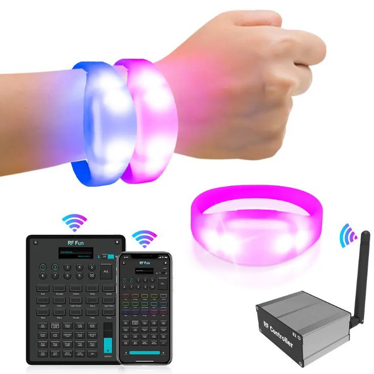 Concert And Music Festival Cheering Props LED Light-up Wristbands photo 5