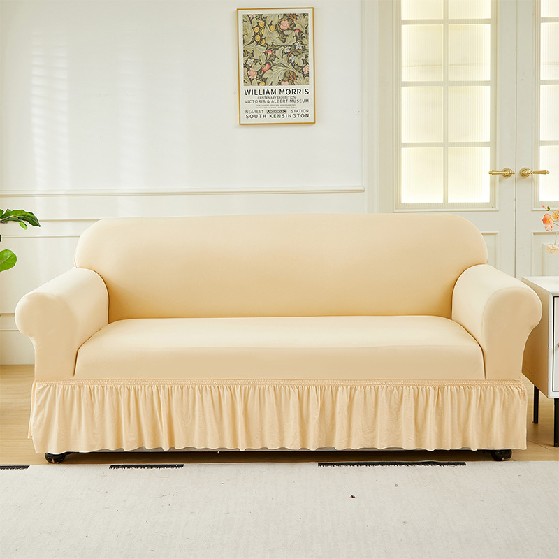 All-inclusive Four-season Fully Covering Elastic Milk Silk Sofa Cover photo 6