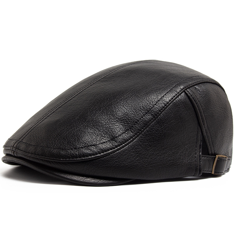 British-style Vintage Thickened Warm Mens Beret photo 6