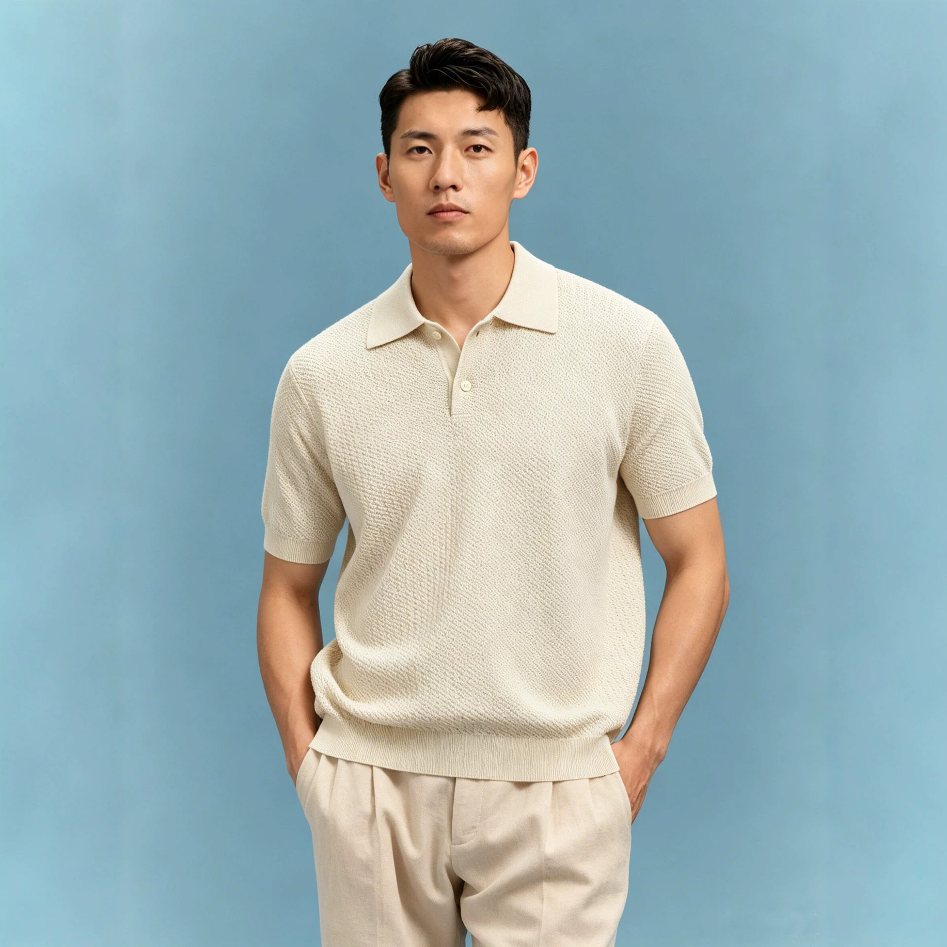 Short-sleeve Polo Shirt Casual Business T-shirt For Men photo 1