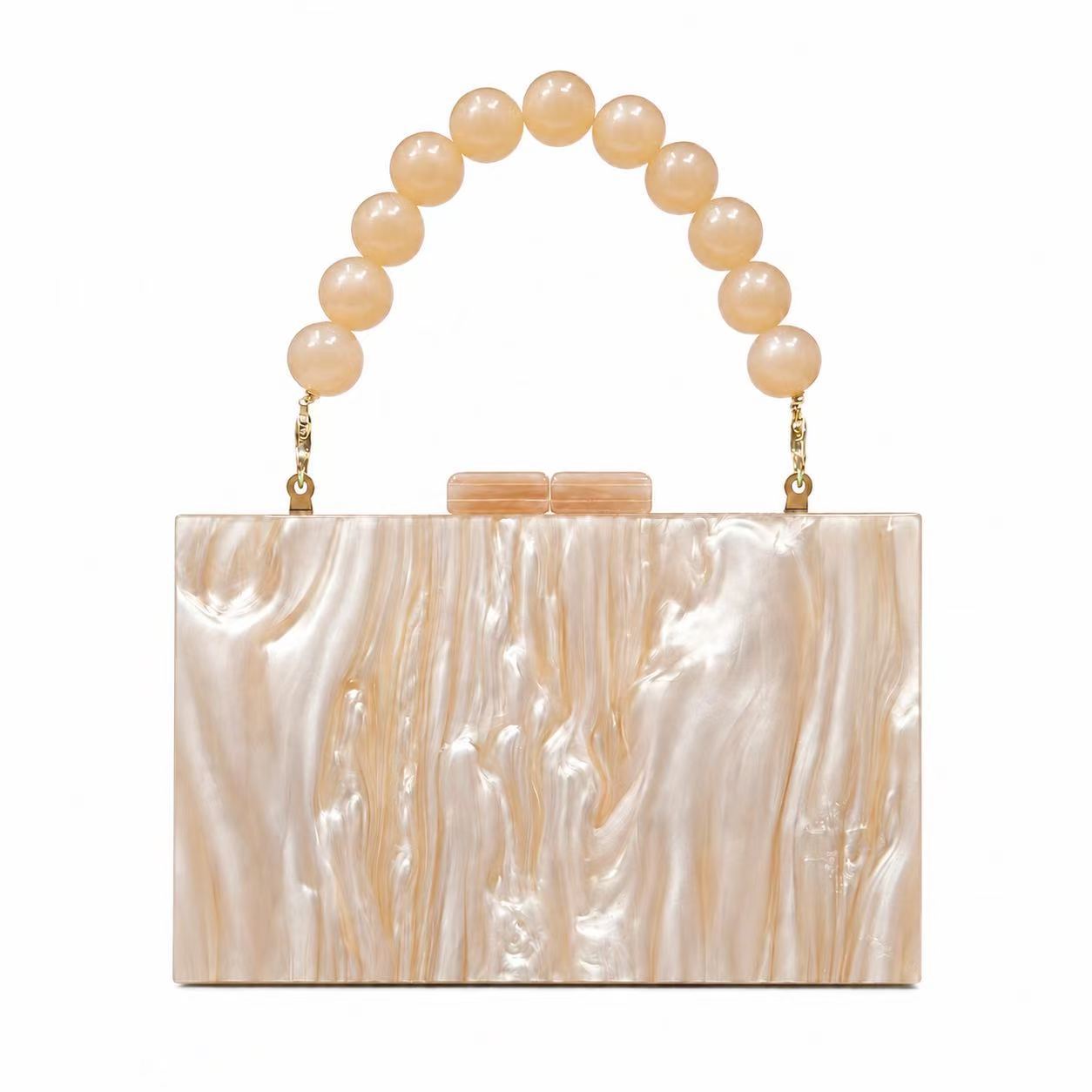 Stylish And Elegant Womens New Pearly Acrylic Evening Bag photo 5