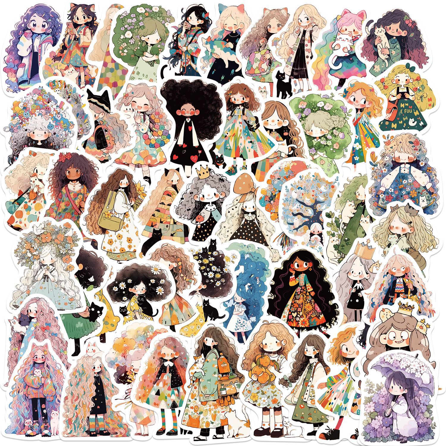 50 Pieces Cross-border JDM CAR Initial D Modified Racing Creative Trend Cartoon Graffiti Waterproof Stickers Wholesale photo 2