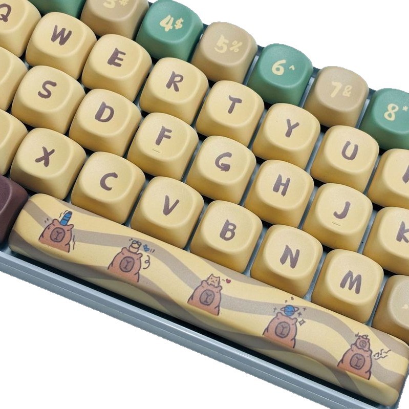 Capabala PBT Girl MOA Height Mechanical Keyboard Keycaps 130 Key Set photo 3