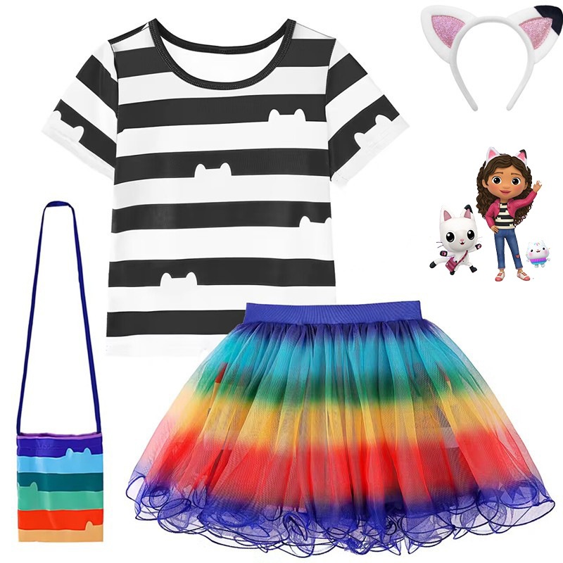 European And American Best-selling Summer Cartoon-themed Skirt Set photo 4