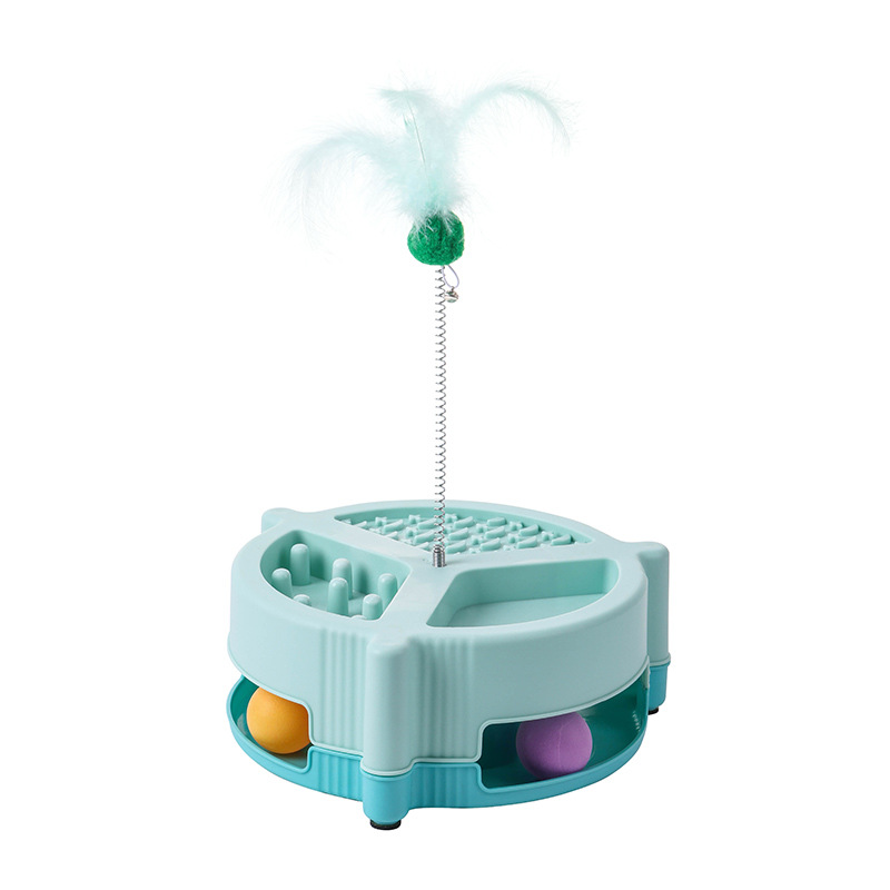 Toy Self-entertainment Boredom-busting Interactive Toy Slow-feeding Bowl For Cats photo 5