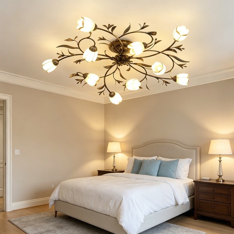 Creative Floral Country-style French Lighting Fixtures photo 2