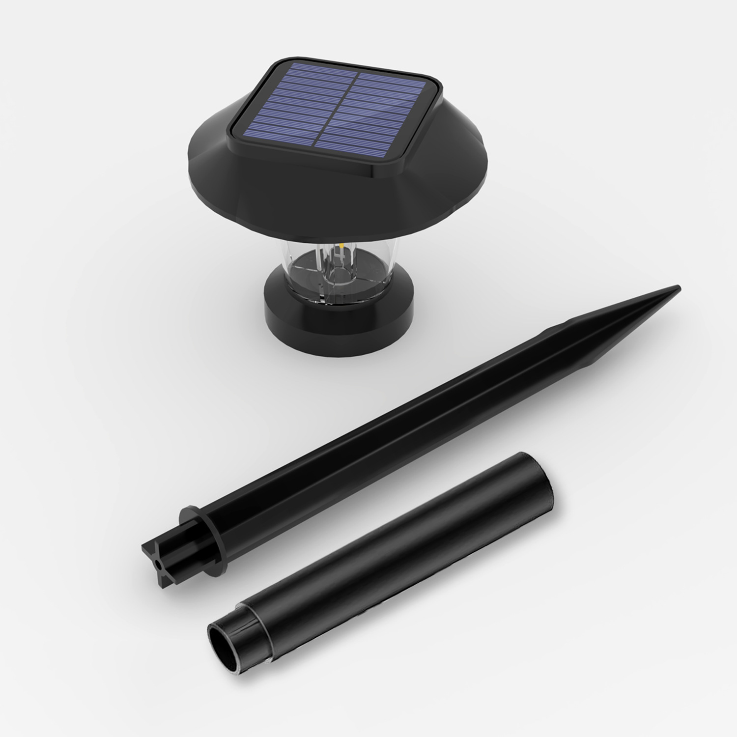 Solar-powered Outdoor Courtyard Light Set photo 2