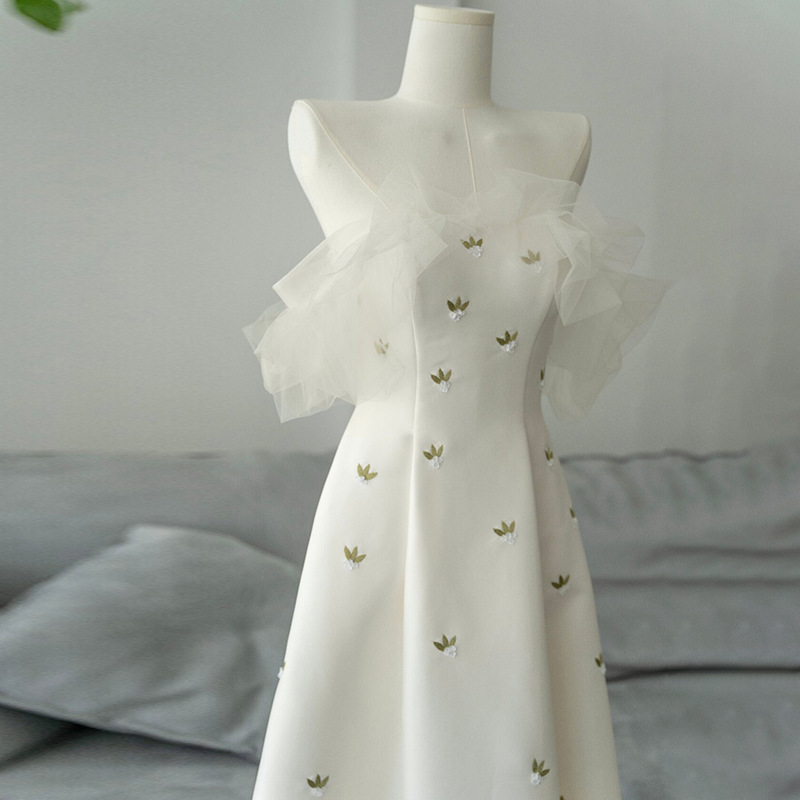 Chiffon Elegant High-end Forest-style Evening Gown photo 6