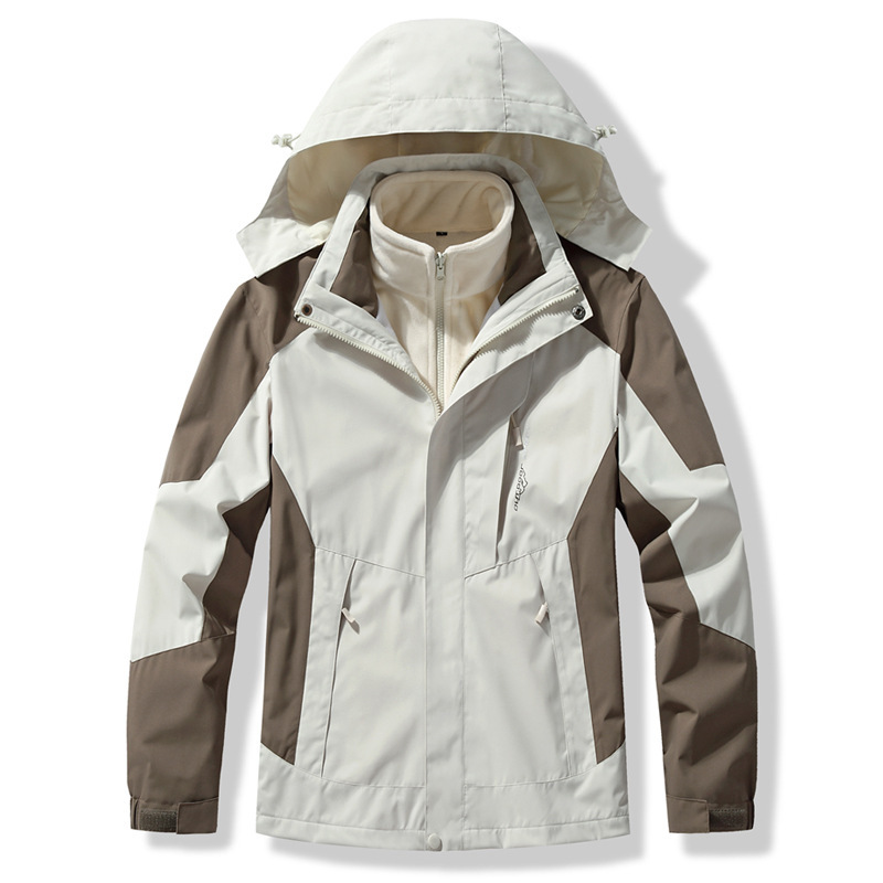 3-in-1 Mink-velvet Liner Two-piece Set Detachable Warm And Windproof Shell Jacket photo 5
