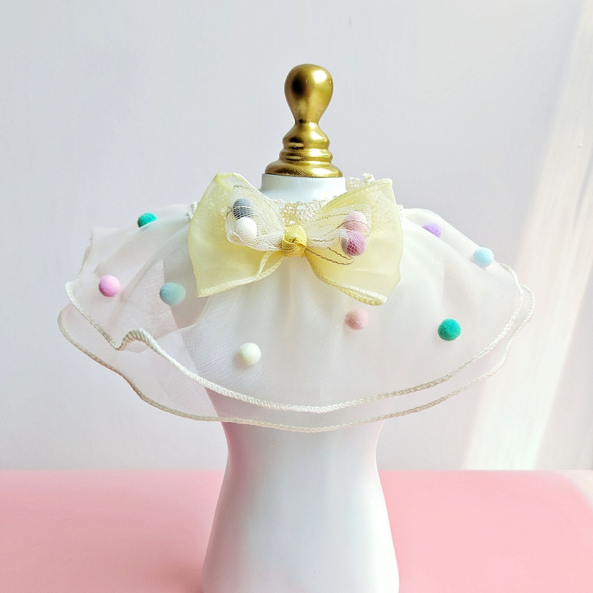 Cat Collar Bow Summer Decoration Dog Scarf Lace Pet Accessories photo 4