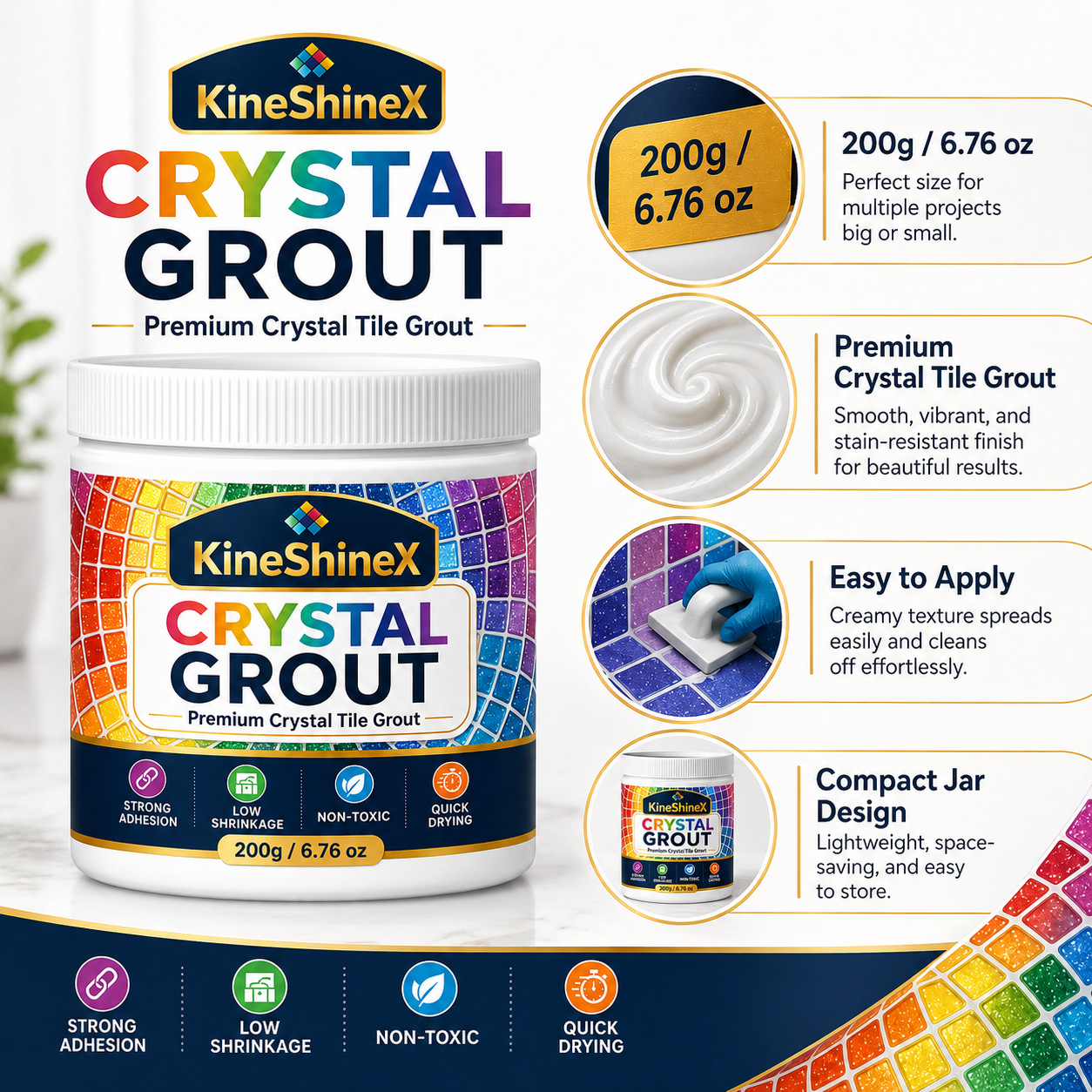 High-strength Mold-resistant Crack-resistant And Durable Tile Grout photo 2