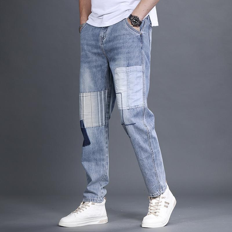 Youthful Trendy Jeans Fashionable Loose-fit Straight-leg Trousers photo 5