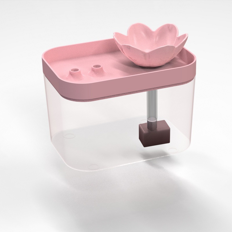 Pet Water Bowl With Automatic Circulation And Filtration Quiet Cat Drinking Fountain photo 6