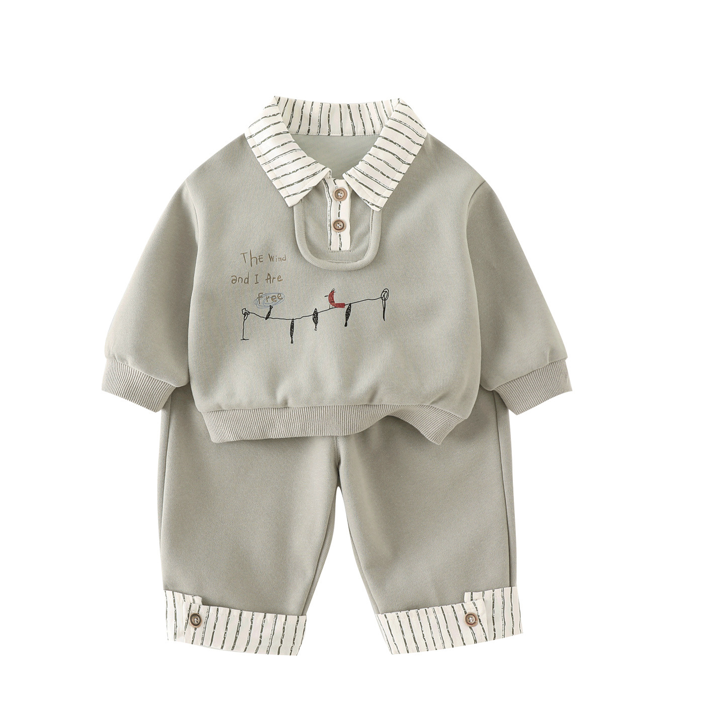 Autumn Clothing Set For Toddlers Top And Pants photo 3