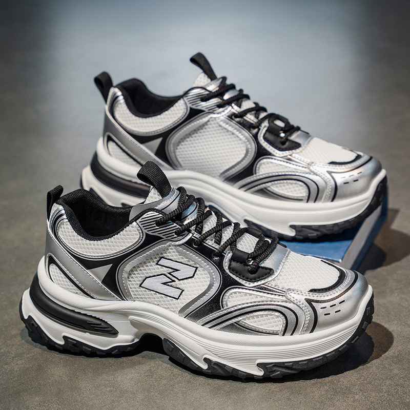 Men's New Autumn Breathable Mesh Trendy Versatile Thick-soled Height-increasing Casual Sneakers photo 3