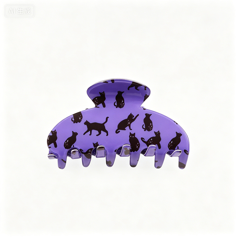 Halloween Pumpkin-print Hair Accessory Hair Clip photo 5