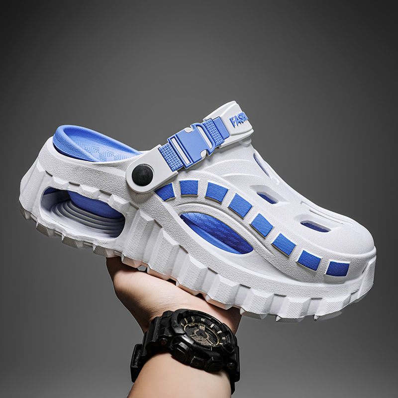 Mens Outdoor Driving And Casual Wear Cushioned Closed-toe Sports Slippers photo 7
