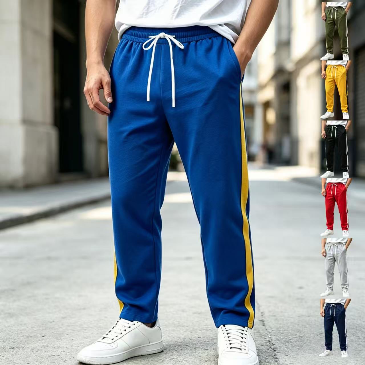 Men's Casual Multi-color Drawstring Sweatpants photo 1