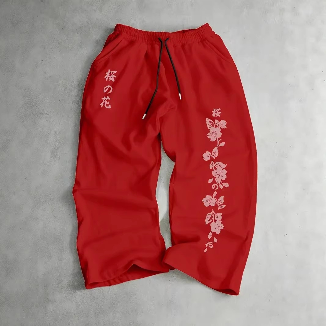 Springautumn New Printed Loose-fit Slimming Drawstring Sweatpants For Men And Women photo 4