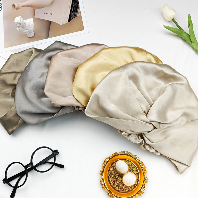 Double Layer Heavy-duty Silk Sleeping Hat photo 8