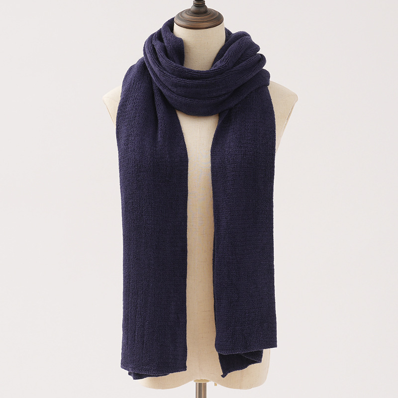 Wholesale Korean-style Solid-color Scarves Thickened For Autumn And Winter photo 3
