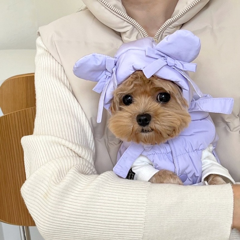 Stylish And Personalized Thickened Cotton Pet Coat photo 3