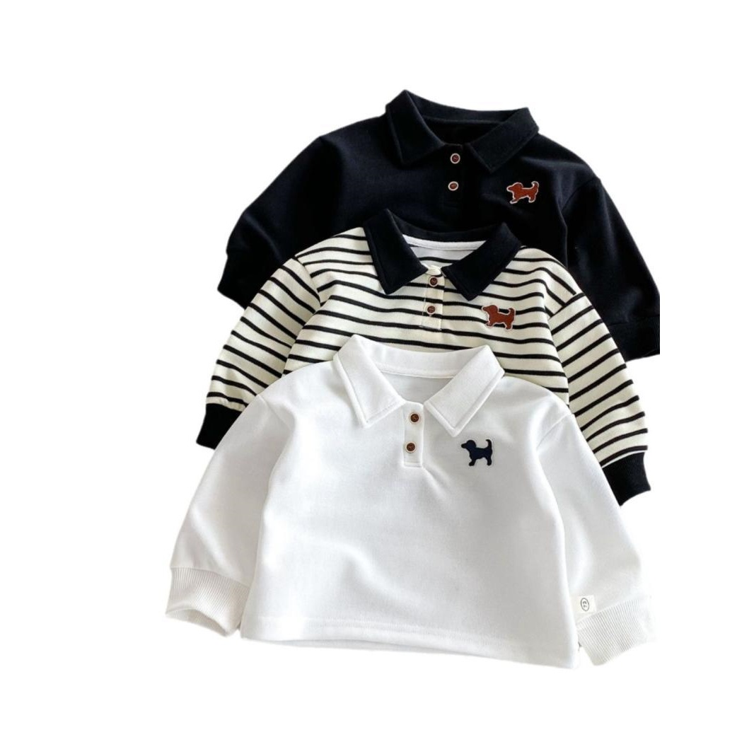 Children's Turn-down Collar Shirt Boys' Long-sleeve Top photo 6